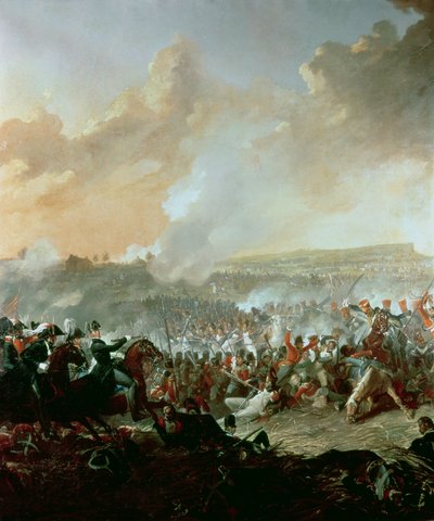 The Battle of Waterloo, 18th June 1815 (detail) by Denis Dighton